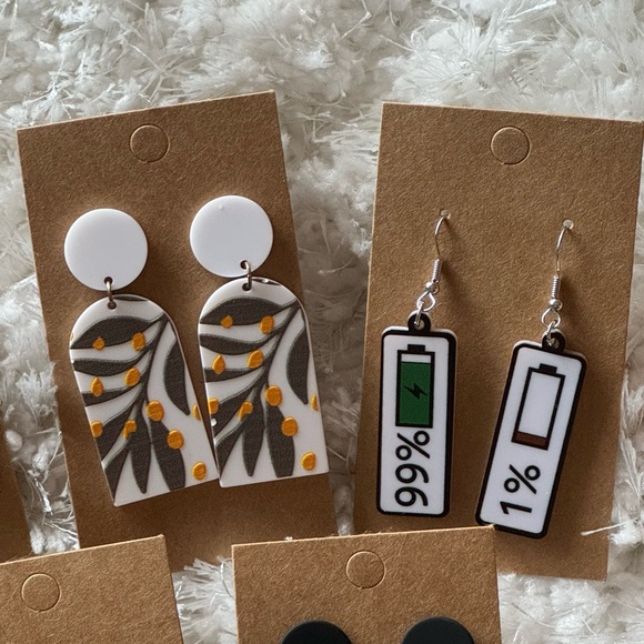 Jewelry - Funny earrings set of 3 pairs new